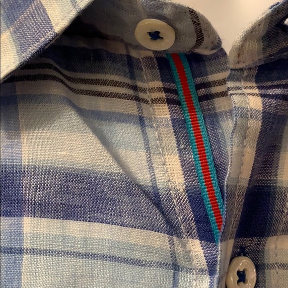 BUGATCHI Casual Linen Shirt. Size Large - Picture 5 of 14